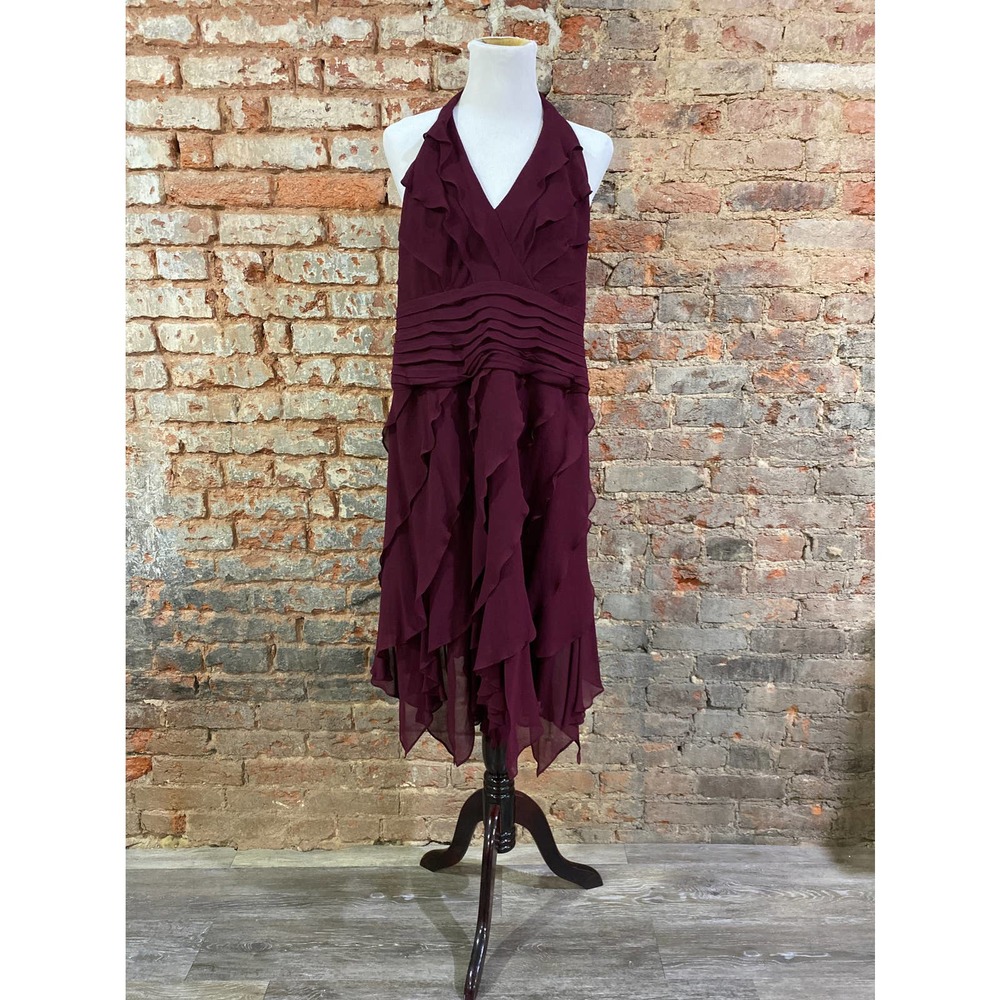 Tadashi Silk Halter Dress
